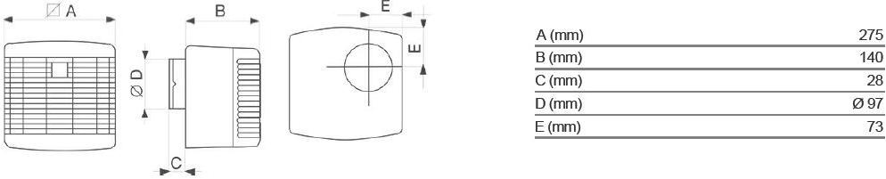Vortice Энергосберегающий центробежный канальный вентилятор Vort press habitat 12009 - Вид №4