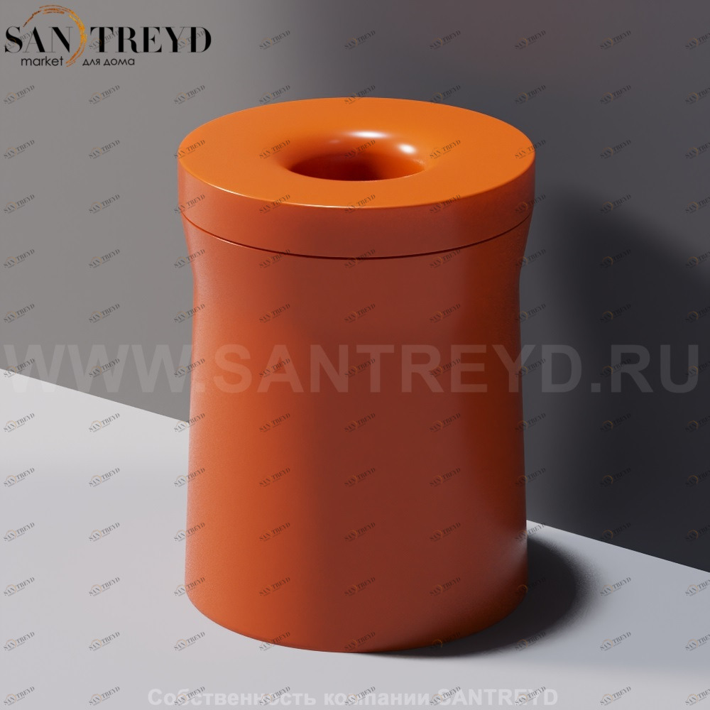 Agape ROTO Корзина для мусора 33 см из пластика оранжевая ACOM0791AL