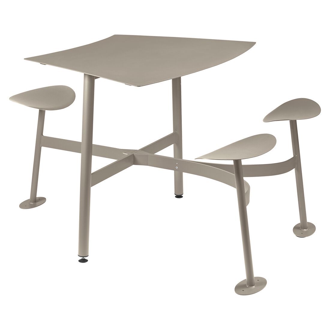 3-местный квадратный модульный стол со встроенными сиденьями Fermob Bolder ARCH-00089159 - Вид №10