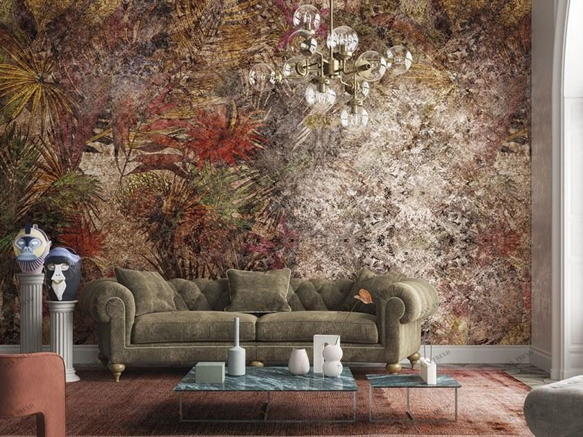 Inkiostro Bianco Обои сусальное золото с цветочными мотивами Goldenwall 2020 Inkmhbd2001,2