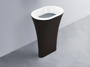 AMLA65-BL+AMPILO-BR+AMCOLO-LV Раковина Amedeo Ovale отдельностоящая cielo Enjoy + Amedeo