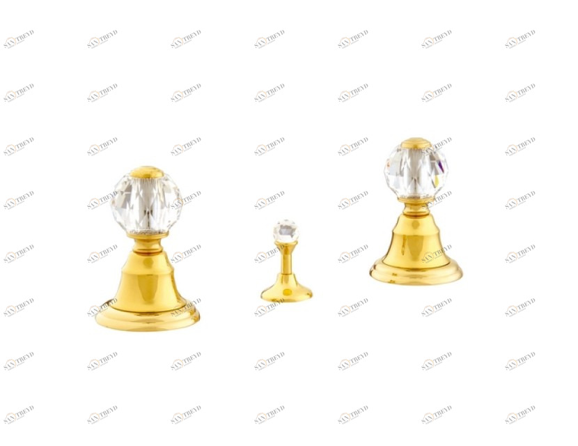 037122.000.62 Биде с тремя отверстиями и кристаллами сваровски Сатин никель Mestre Pacifica