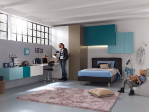 Секционная спальня из березы для мальчиков