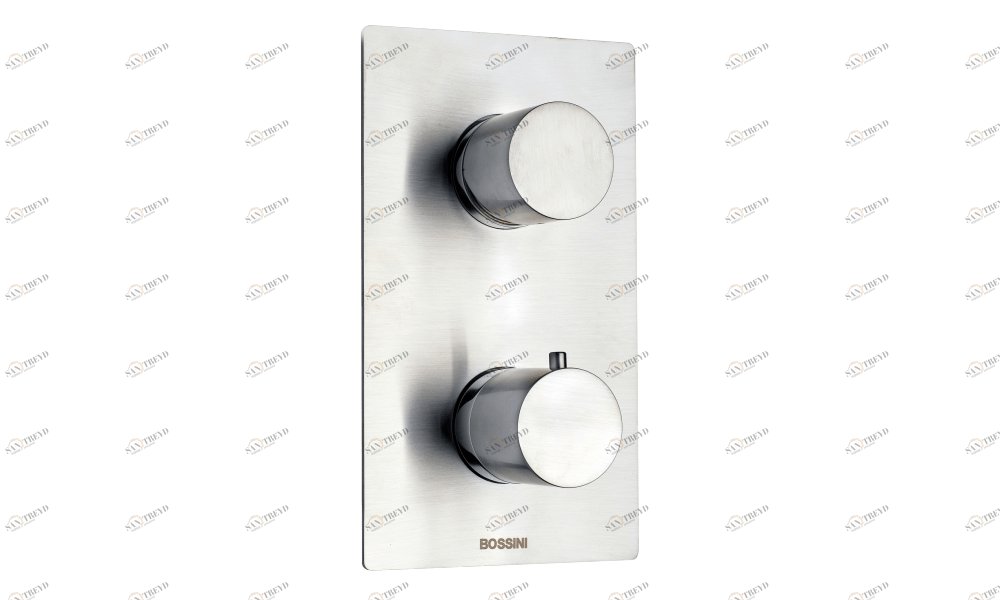 INZ002 + INZ003 Thermostatic Hержавеющая сталь матовая Inox - 2/3/4/5 Outlets Universal Mixers BOSSINI 