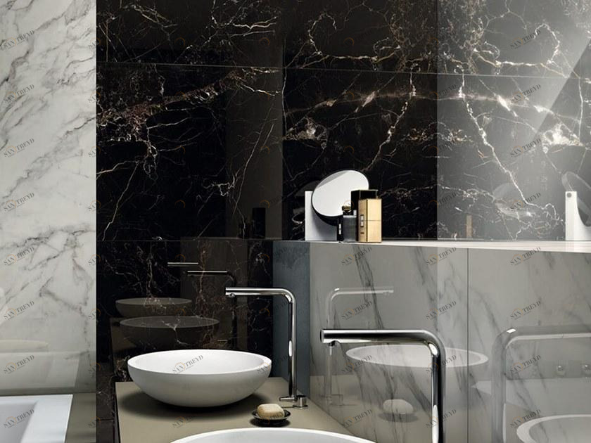 Ceramiche Caesar Настенная / напольная плитка из керамогранита с эффектом мрамора Anima select sun-id-1373382