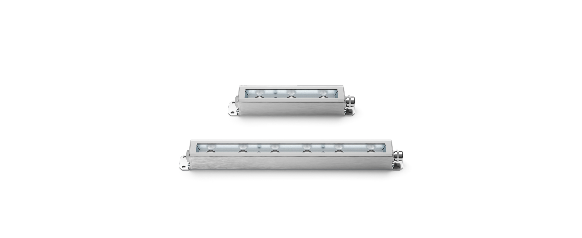 8377208 Встроенный светильник Platek MINI CORNICHE FULL INOX  MINI CORNICHE FULL INOX 300 mm - 8 LED RGBW 40°  - Вид №1