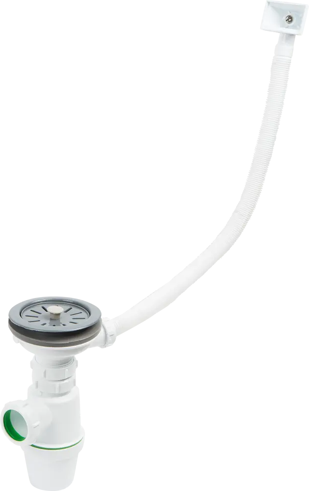 АКВАТЕР Сифон для кухонной мойки с переливом и гидрозатвором 18545914