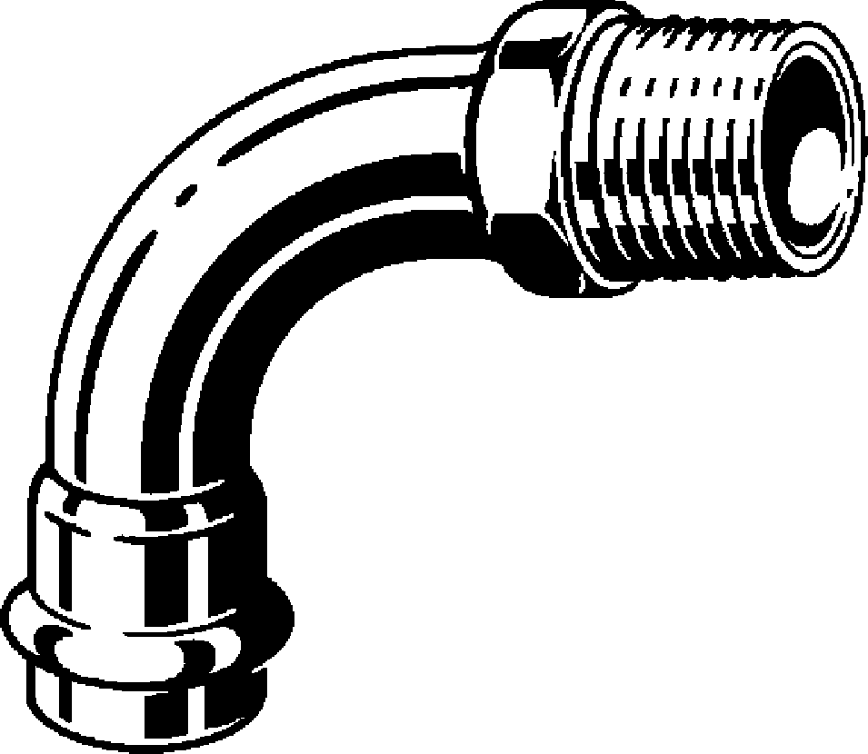 Viega Угольник переходной 90° Prestabo 1114 (558444) 558 444 - Вид №1