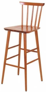 XLINE Табурет из бука со спинкой West 1408