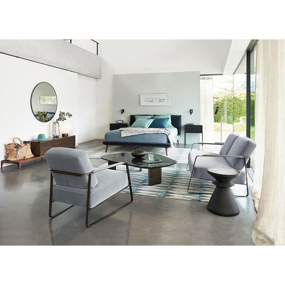 Деревянный шкаф для телевизора с выдвижным ящиком и откидной дверью AMPM CARLOTTA ARCH-00011906 - Вид №5