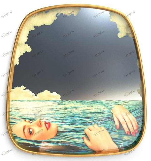 Seletti Зеркало с настенной рамой Seletti wears toiletpaper 17043