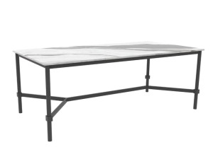 Прямоугольный садовый стол с керамической столешницей