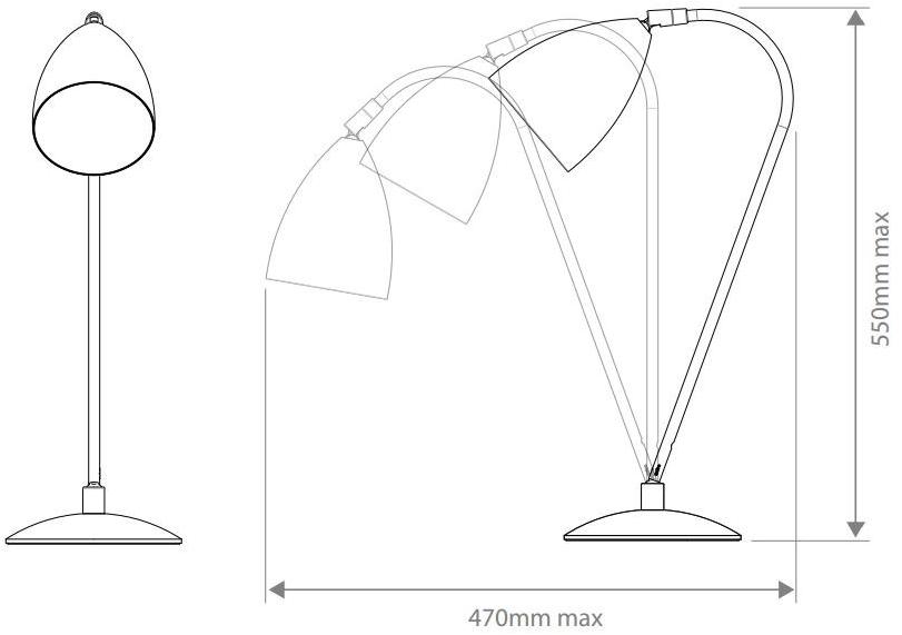 Astro Lighting Регулируемая настольная лампа из стали Joel sun-id-1426921 - Вид №8