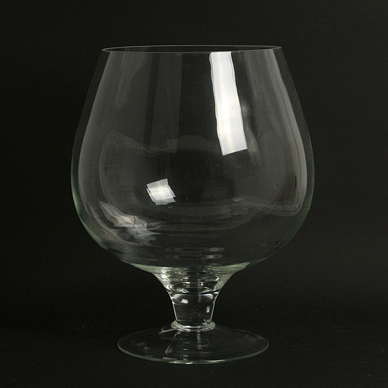 2073 Заготовка для декорирования Ваза-бокал на ножке "Бренди" 7л стекло d 23.4 см х 29 см Эвис 