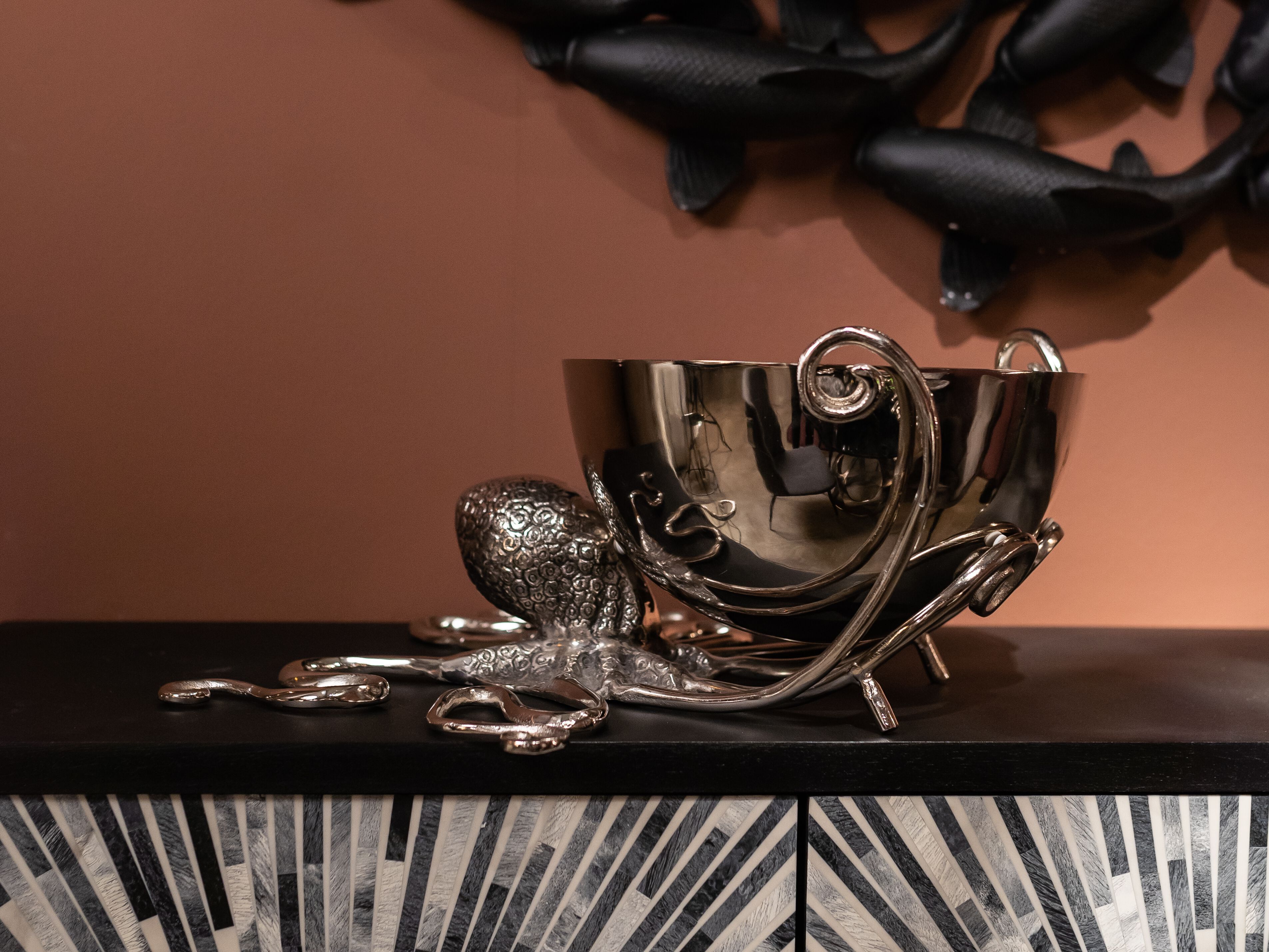 Алюминиевое ведро для льда KARE Design OCTOPUS Ø45CM ARCH-00034871 - Вид №8