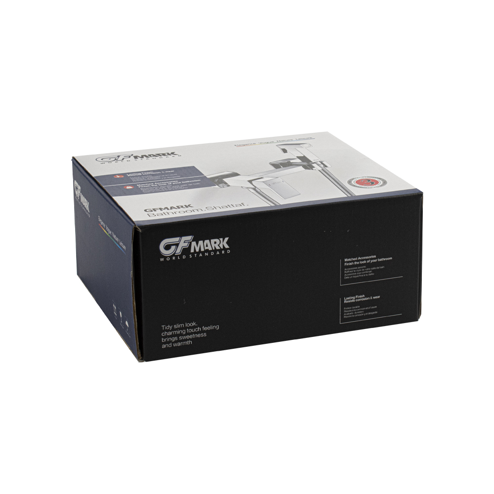 GFmark - Набор бидe гигиенический, смеситель для ГОРЯЧЕЙ и ХОЛОДНОЙ воды + лейка - кнопка + шланг, из нержавеющей стали 304, код: 2048  - Вид №1