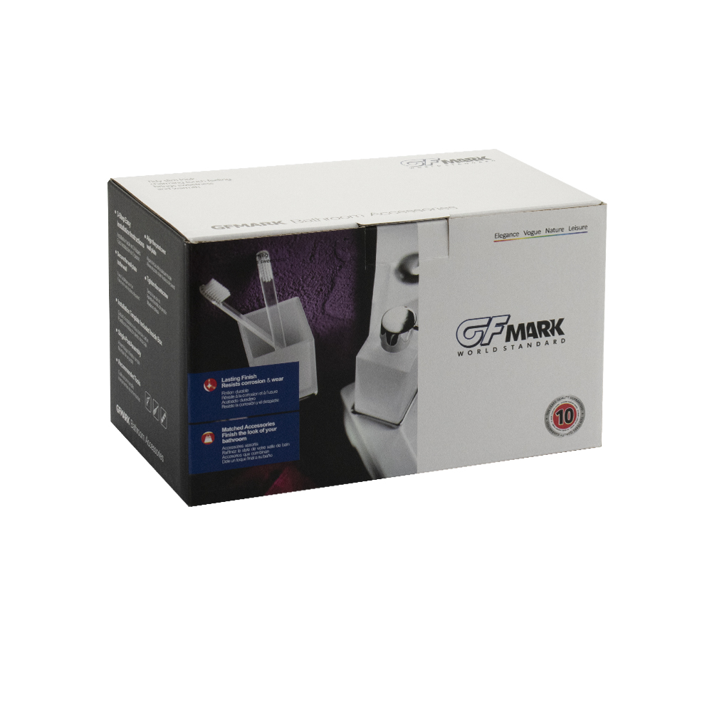 GFmark - Стакан + стакан с креплением к стене, ГРАФИТ, код: 78160  - Вид №1