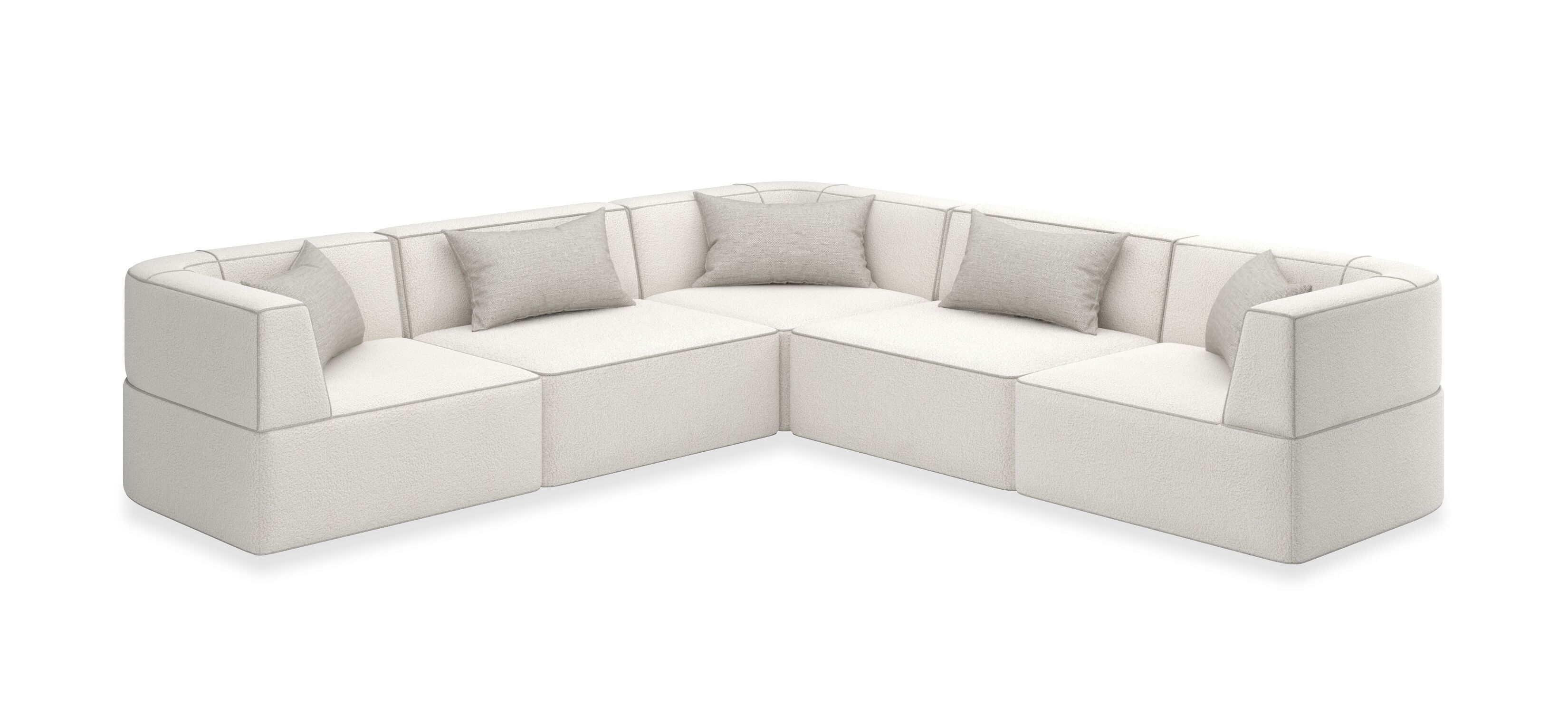 Модульный угловой диван из нубука Caracole Марбелья ARCH-00006537 - Вид №9