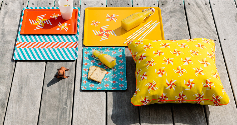 Поднос 3 Moulins Cabanon Capucine 28х20 см Fermob 3064456 - Вид №1