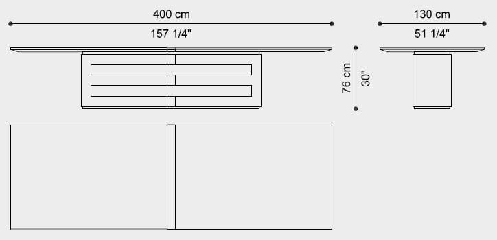 Деревянный прямоугольный стол для гостиной ETRO Home Interiors TIRTHA ARCH-00096651 - Вид №6