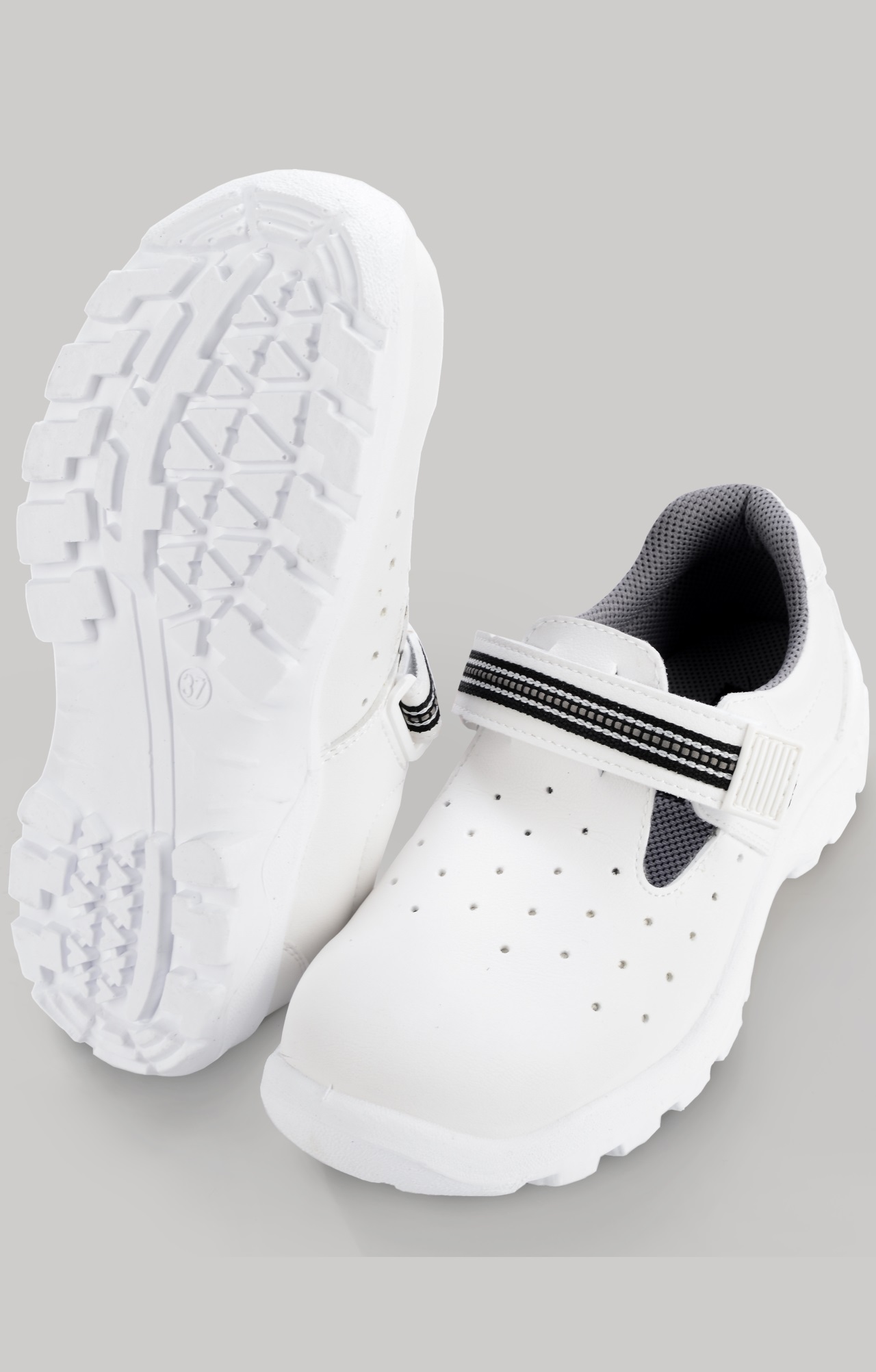 69221 Сандалии "Weiß" белые c металлическим подноском  Спецобувь с металлическим и композитным подноском  размер 40 Спецодежда  - Вид №1