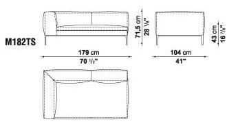 B&B Italia Секционный угловой диван в коже Michel sun-id-1423075 - Вид №9