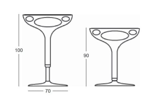 Высокий круглый стол из полиуретана Giovannetti кольцо ARCH-00068758 - Вид №6