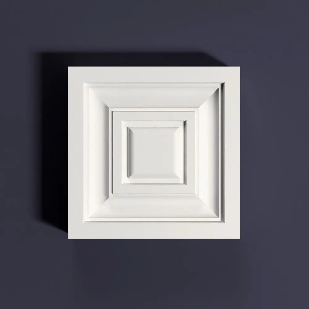 Вставка декоративная полистирол ударопрочный Bello Deco В1 белый 25x105x105 мм STLM-2149711