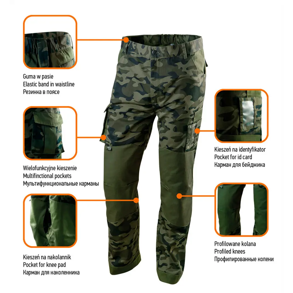 Брюки рабочие Neo 81-221-XXL цвет камуфляж размер XXL 82776408 STLM-2066455 Neò Camo - Вид №7