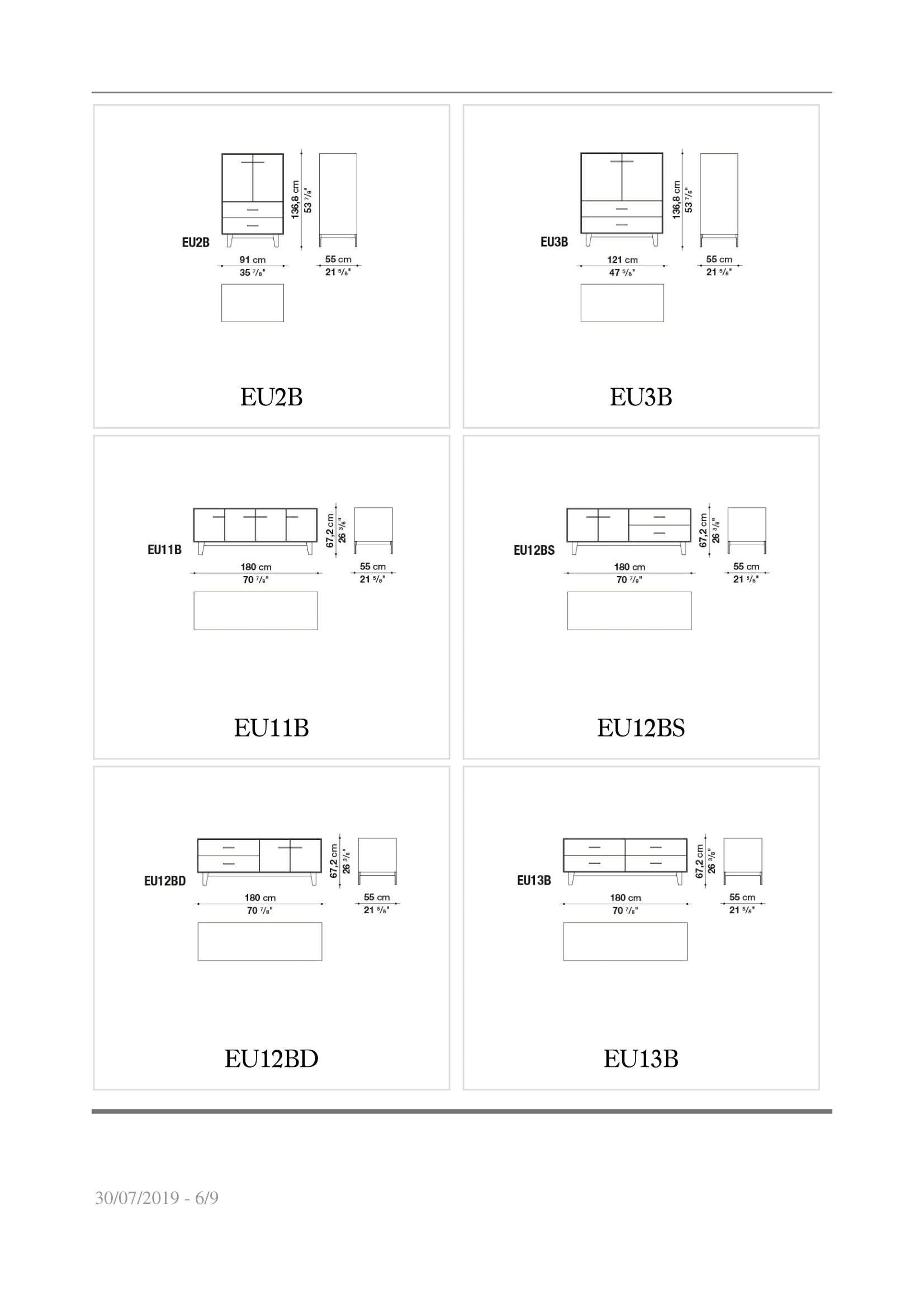 Шкаф из зеркального стекла с распашными дверями B&B Italia эвкалипт ARCH-00028937 - Вид №4