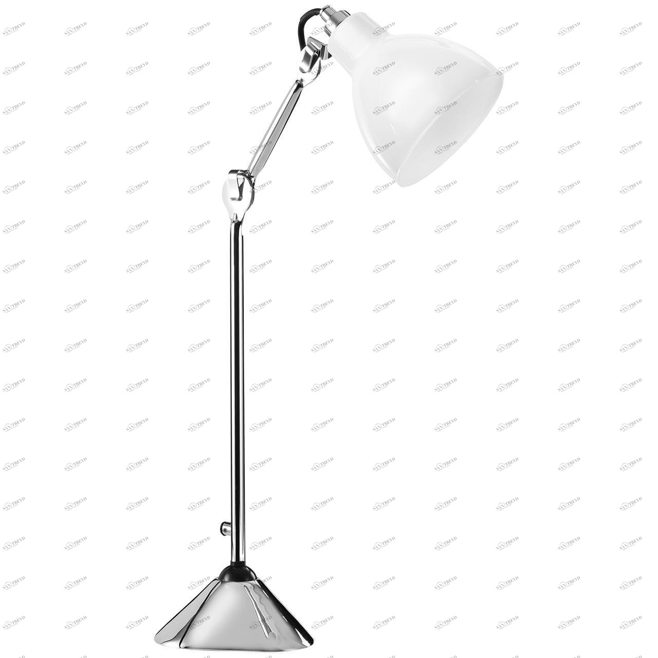 Настольная лампа со стеклянным плафоном хром Loft 865914 LIGHTSTAR КЛАССИЧЕСКИЕ 00-3834928 Белый;хром 