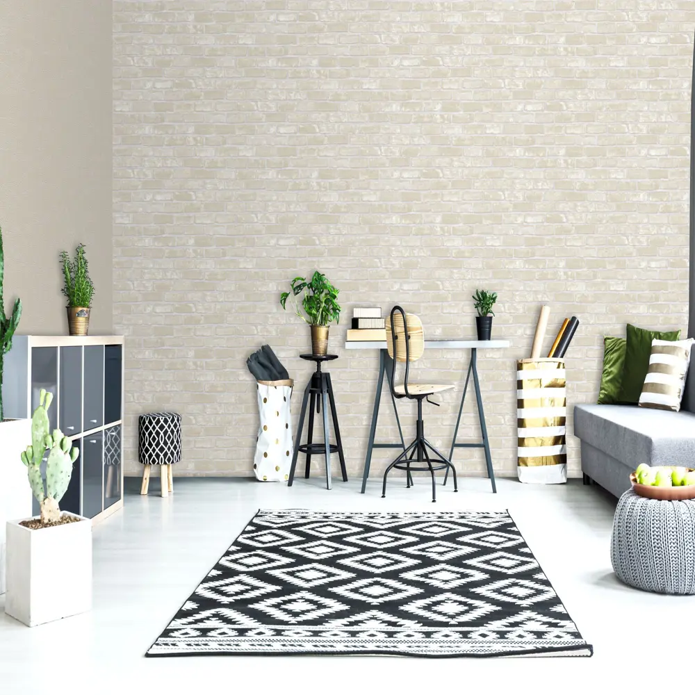 Обои флизелиновые Euro Decor Лофт белые 1.06 м 1094-00 18595292 STLM-2140225 - Вид №3