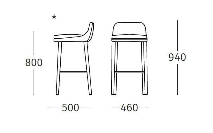 Тканевый стул ROSSIN Sofie ARCH-00113612 - Вид №4