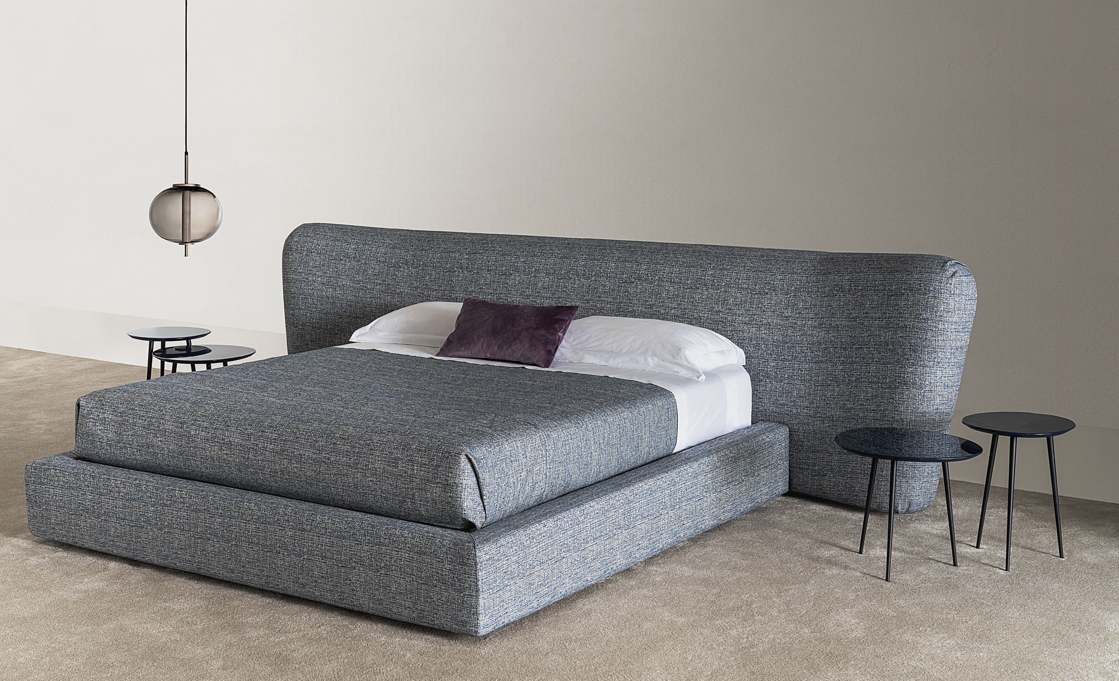 Двуспальная кровать из ткани с мягким изголовьем Casamilano Royale ARCH-00005681 - Вид №1