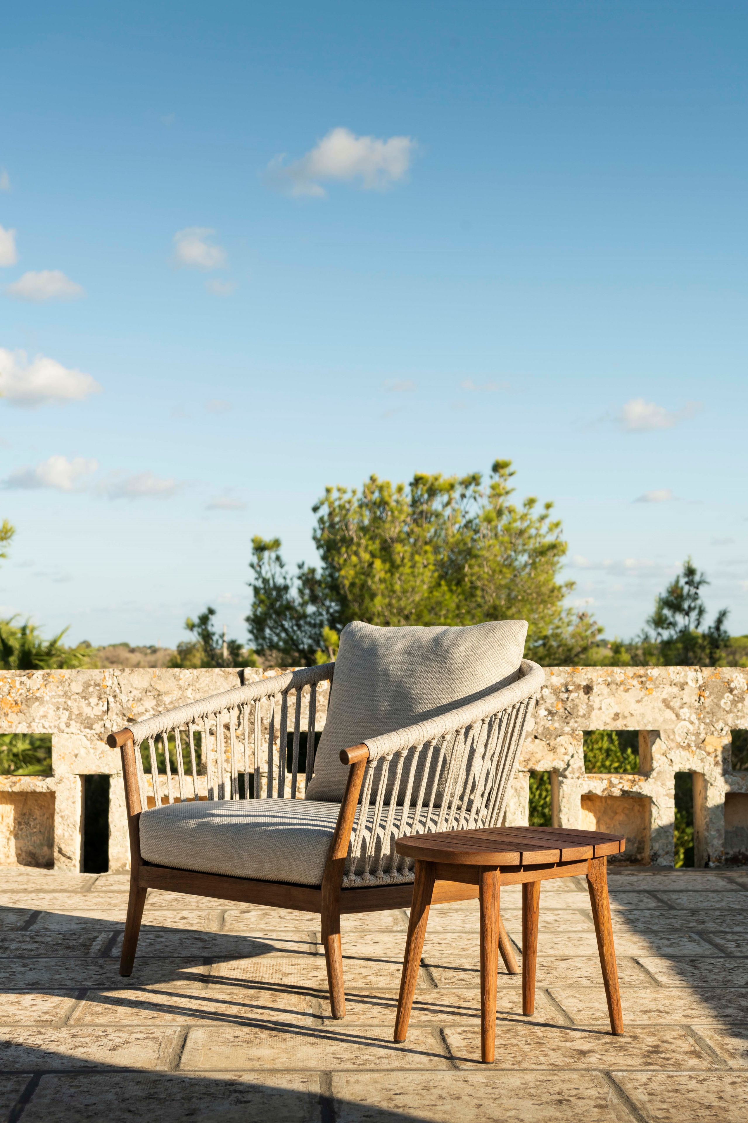 Низкий стол из тикового дерева Jardinico дерево ARCH-00036107 - Вид №7