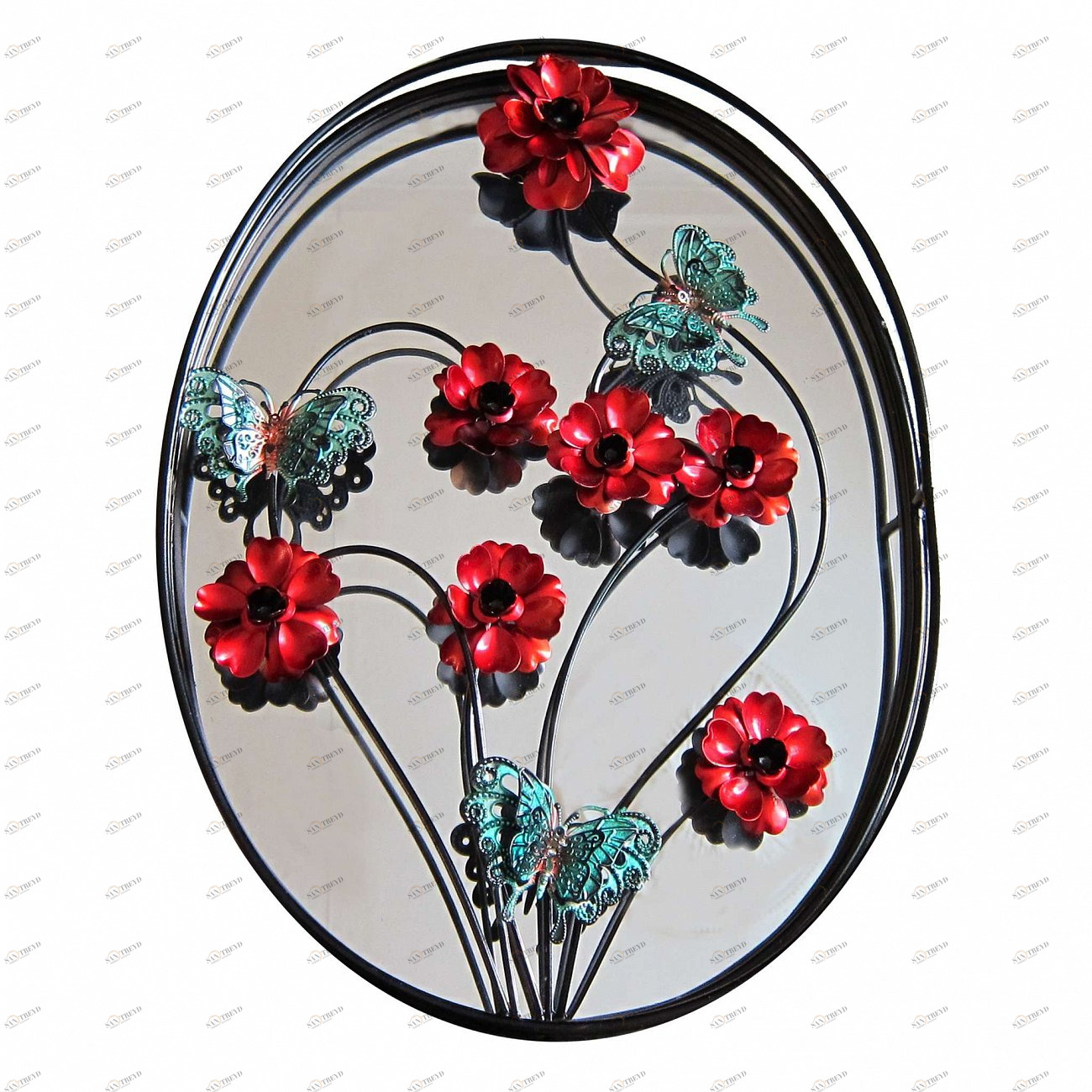 Настенное овальное панно "Сердце" МИСТЕР ПРАЙС  117498 Разноцветный;зеркальный 