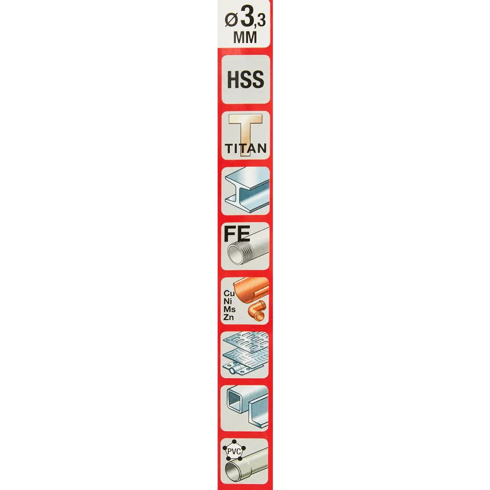 Сверло спиральное по металлу HSS KWB 238-633 3.3x65 мм 87678655 STLM-2050790  - Вид №4