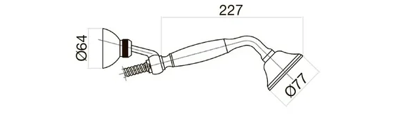 AC0704017 Душевой гарнитур Webert Ottocento - Вид №1