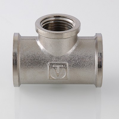 VTr.750.N.0504 Фитинг резьбовой – тройник переходной Valtec 3/4" х 1/2" х 3/4"  - Вид №8
