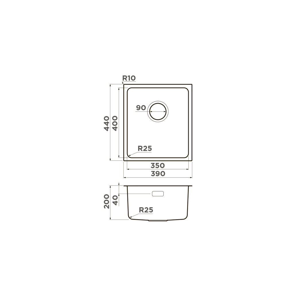 Кухонная мойка Tadzava 39-U/I AB OMOIKIRI 4993078 - Вид №4