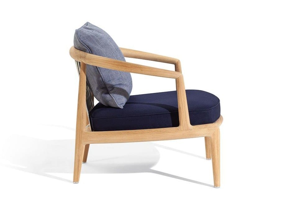 Садовое кресло из тикового дерева с подлокотниками Poltrona Frau Boundless Living Outdoor Collections ARCH-00030174 - Вид №1