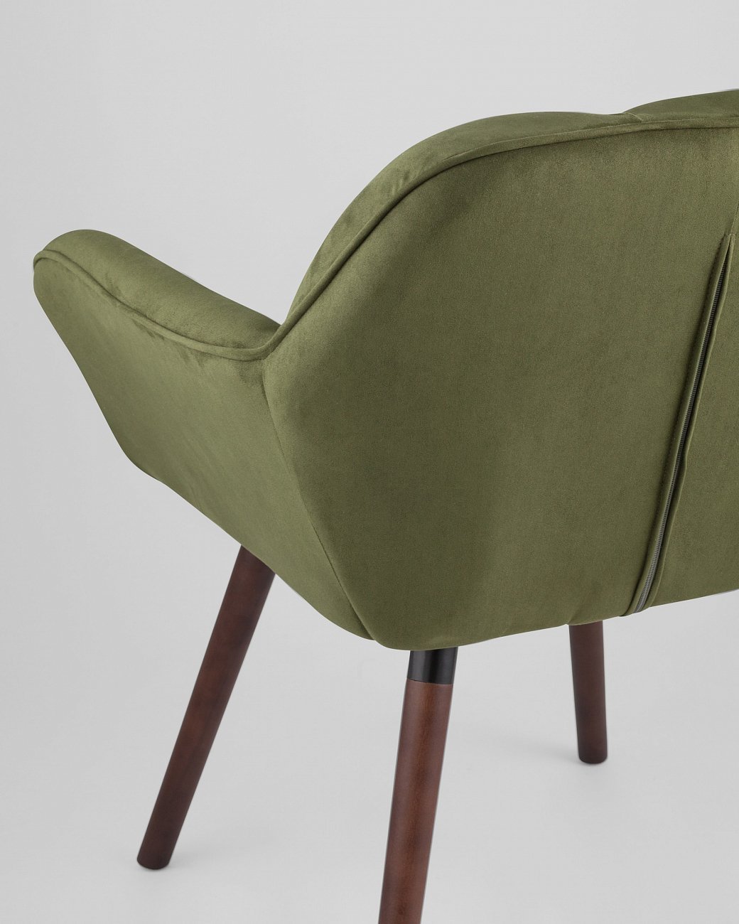 Кресло с мягкими подлокотниками зеленое обивка из замши "Брайан" STOOL GROUP ДИЗАЙНЕРСКИЕ 00-3946312 Зеленый  - Вид №6