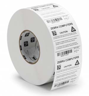 3005103 Label, paper, 148x210mm; direct thermal, z-perform 1000d, uncoated, permanent adhesive, 76mm core, perforation (790 labels per roll) Zebra Santreyd 