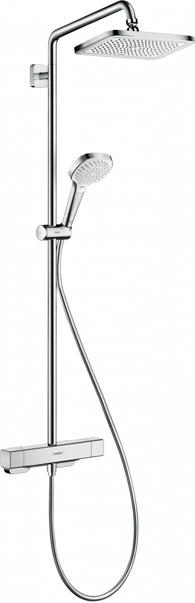 27660000 Croma E Showerpipe 280 1jet EcoSmart с термостатом Hansgrohe 