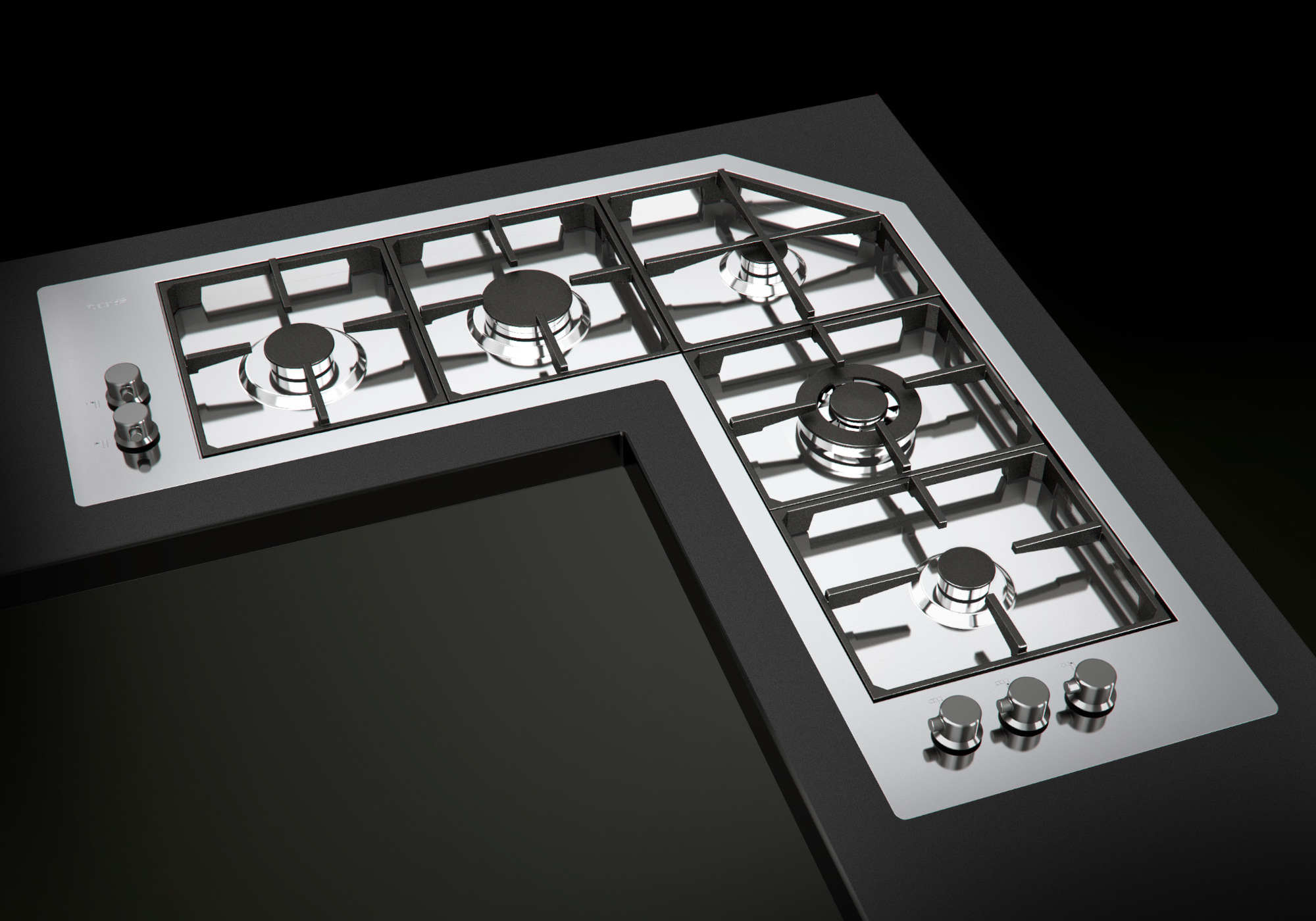 7238042 Варочная панель Quadra Angolare 7238042 Fosterspa  - Вид №2
