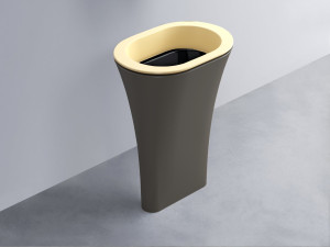 AMLA65-CN+AMPILO-N+AMCOLO-FN Раковина Amedeo Ovale отдельностоящая cielo Enjoy + Amedeo