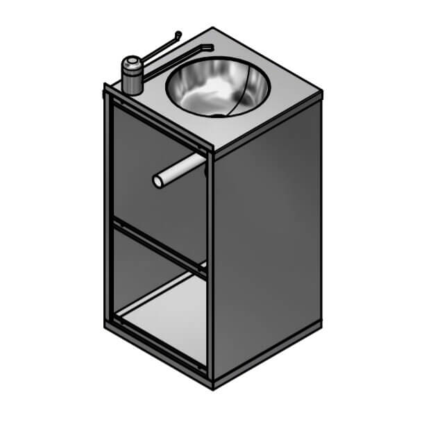 7-008.16  Технические мойки Public Steel  - Вид №2