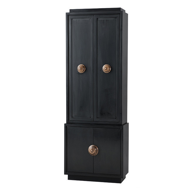 Шкаф для одежды коричневый D'Alsace PUSHA EICHHOLTZ 062457 Черный  - Вид №3