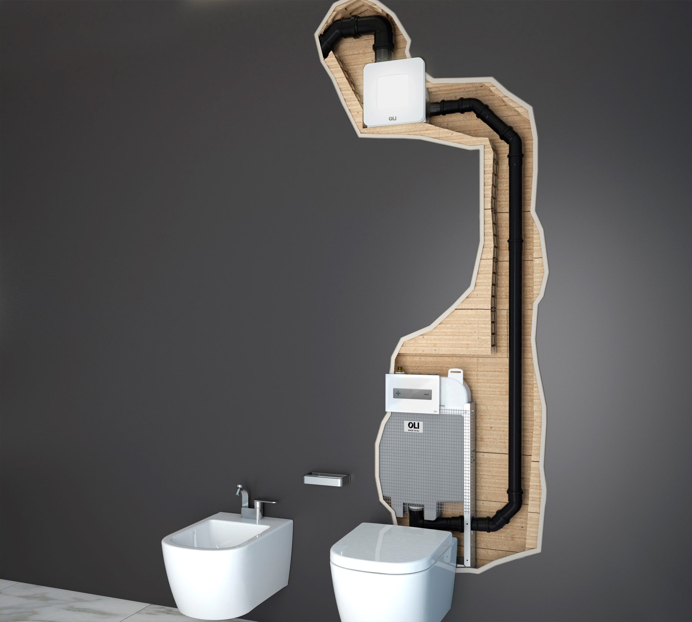 Встраиваемый настенный вытяжной вентилятор OLI HAPPY AIR ARCH-00088222 - Вид №2