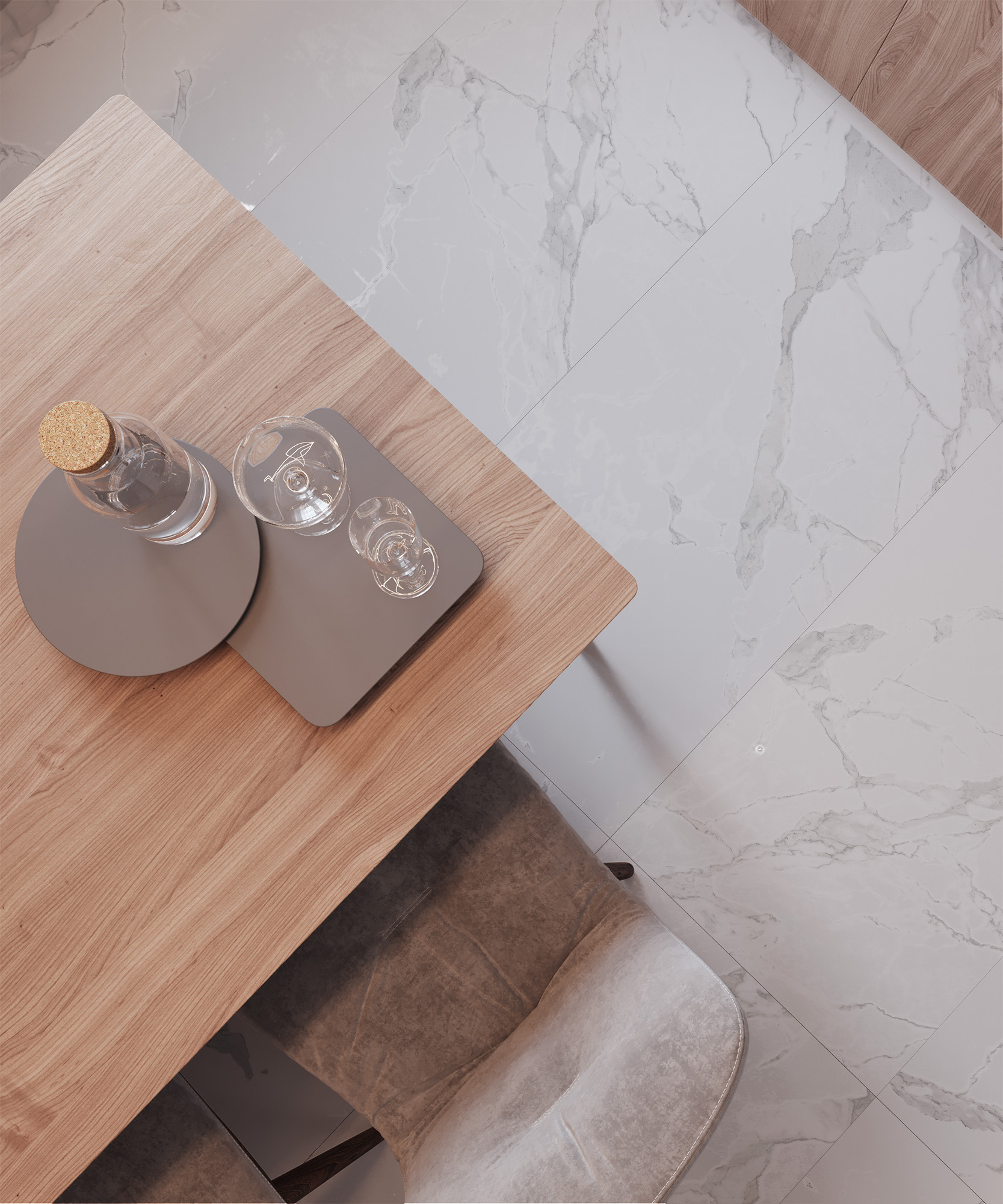 Белая симфония мрамора CR4003-A Arcadia Ceramica Paradise - Вид №2